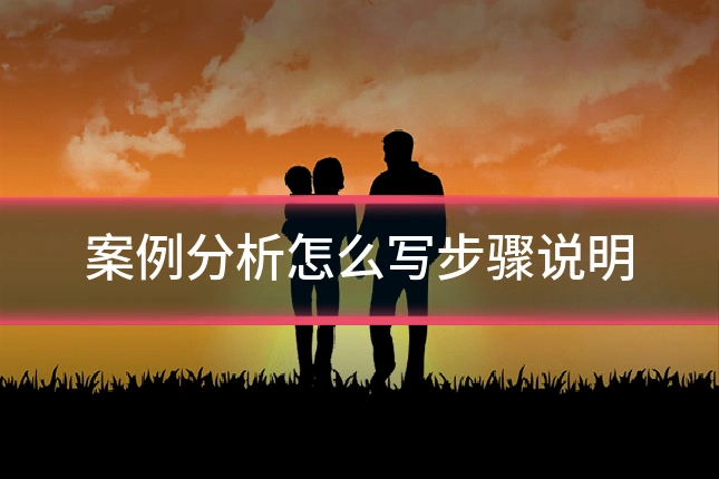 案例分析怎么写步骤说明