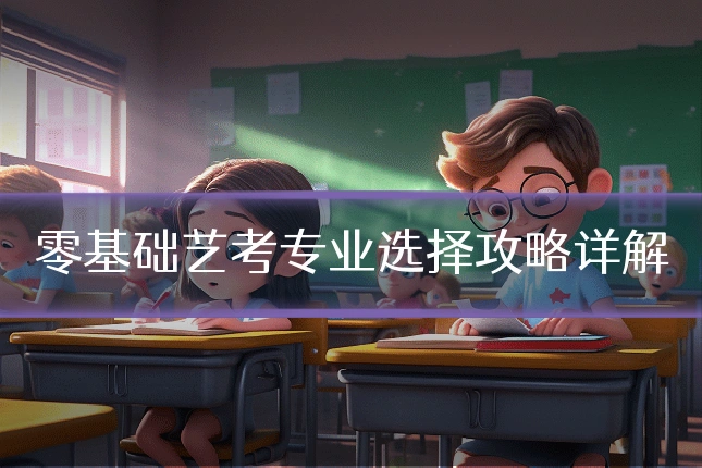 零基础艺考专业选择攻略详解