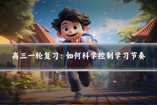 高三一轮复习:如何科学控制学习节奏