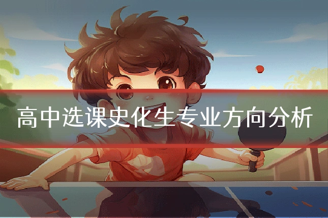高中选课史化生专业方向分析