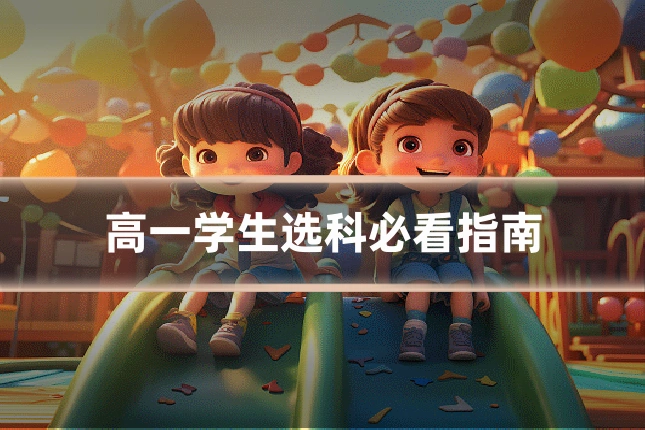 高一学生选科必看指南