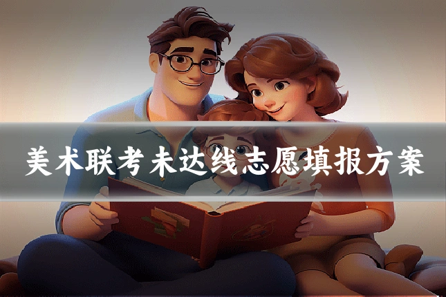 美术联考未达线志愿填报方案