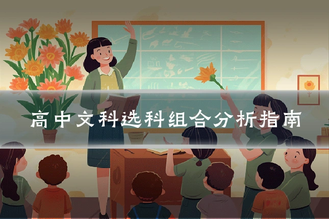 高中文科选科组合分析指南