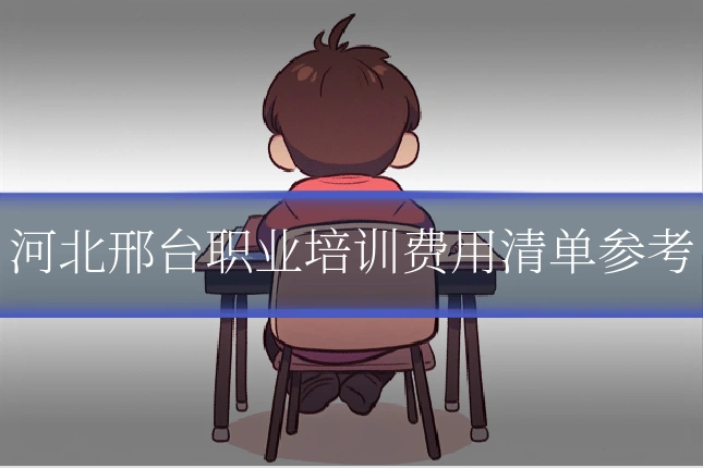 河北邢台职业培训费用清单参考