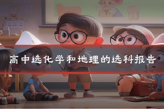 高中选化学和地理的选科报告