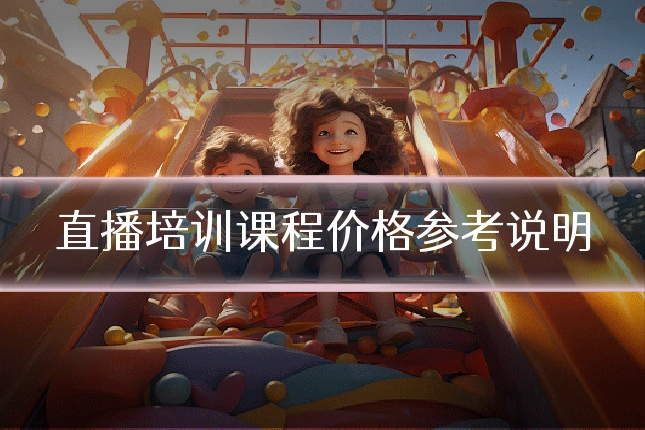 直播培训课程价格参考说明