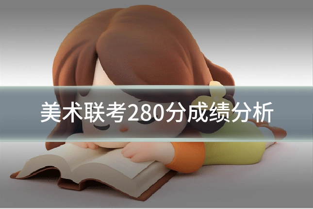 美术联考280分成绩分析