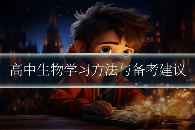 高中生物学习方法与备考建议