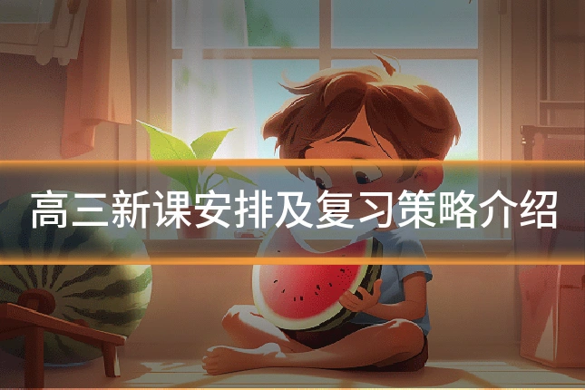 高三新课安排及复习策略介绍