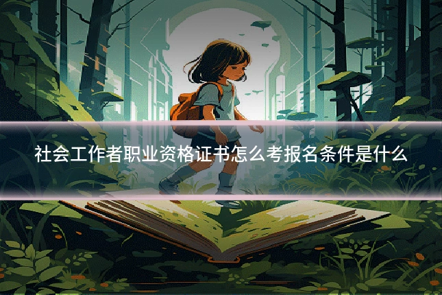 社会工作者职业资格证书怎么考报名条件是什么
