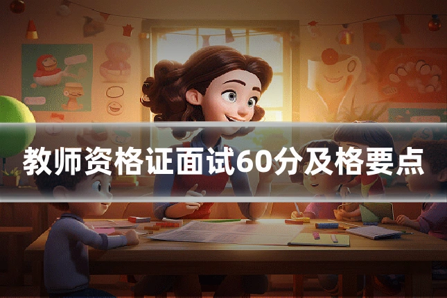 教师资格证面试60分及格要点