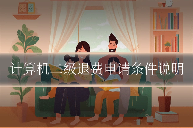 计算机二级退费申请条件说明