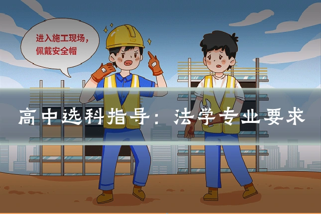 高中选科指导:法学专业要求