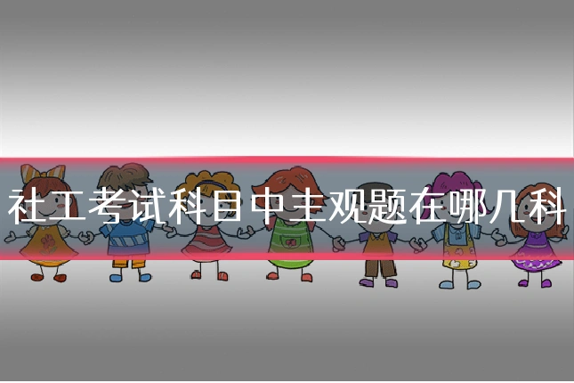 社工考试科目中主观题在哪几科