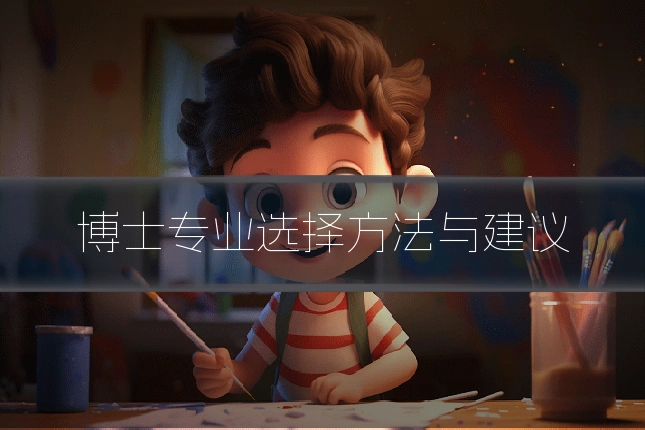 博士专业选择方法与建议