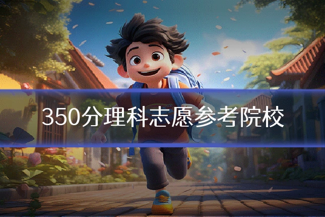 350分理科志愿参考院校