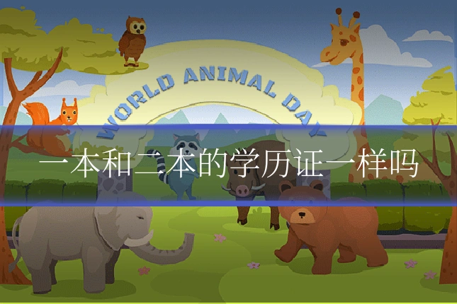 一本和二本的学历证一样吗