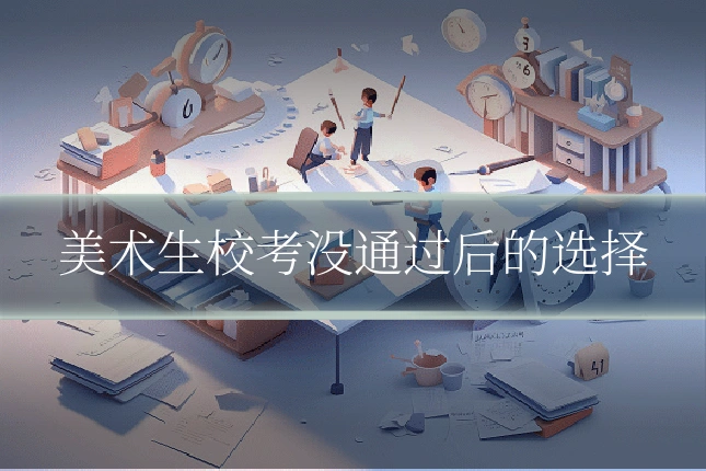 美术生校考没通过后的选择