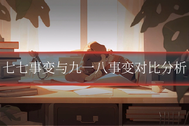 七七事变与九一八事变对比分析