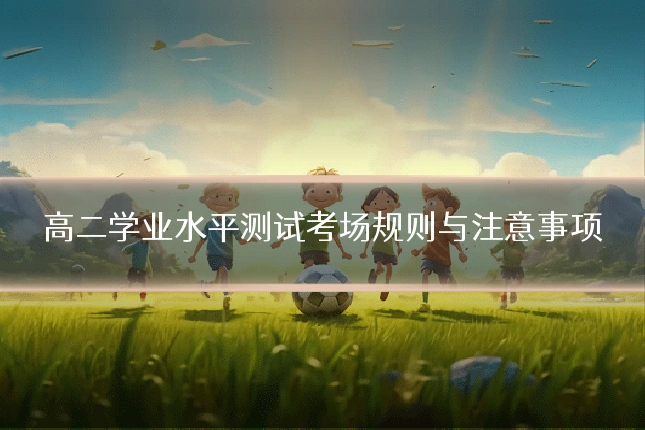 高二学业水平测试考场规则与注意事项