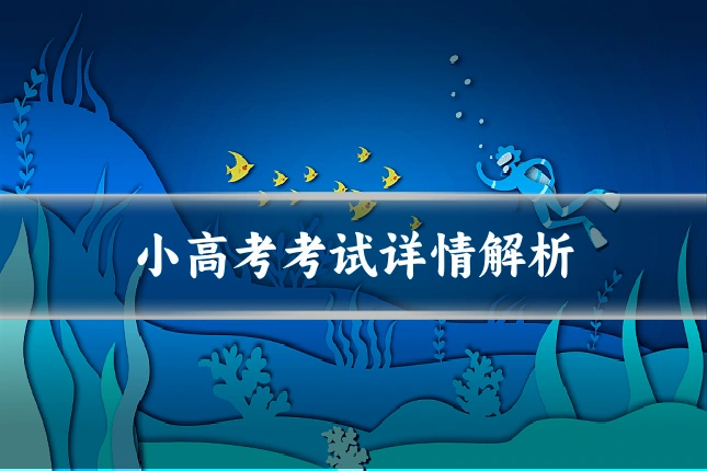 小高考考试详情解析