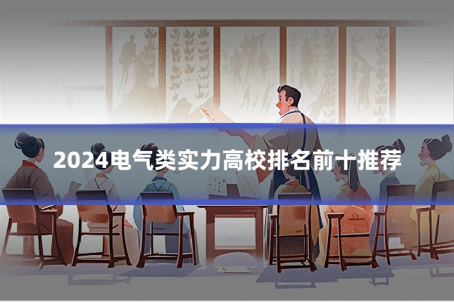 2024电气类实力高校排名前十推荐