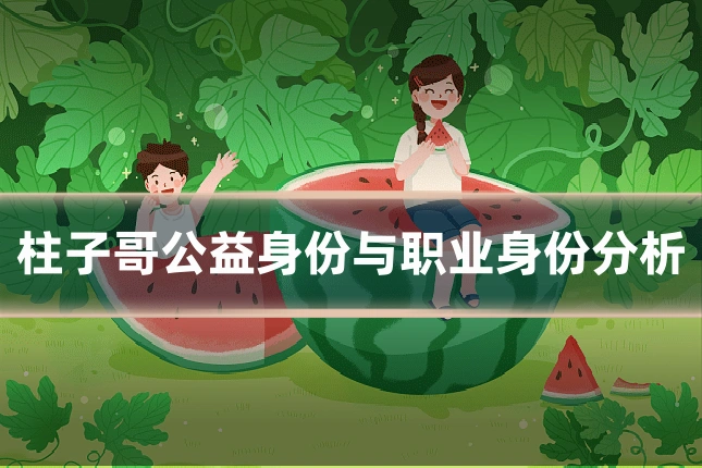柱子哥公益身份与职业身份分析