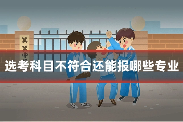 选考科目不符合还能报哪些专业