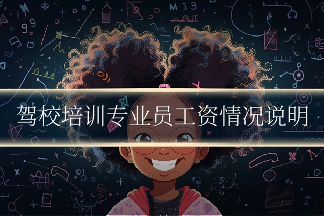 驾校培训专业员工资情况说明