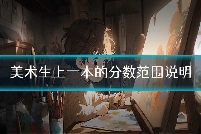 美术生上一本的分数范围说明