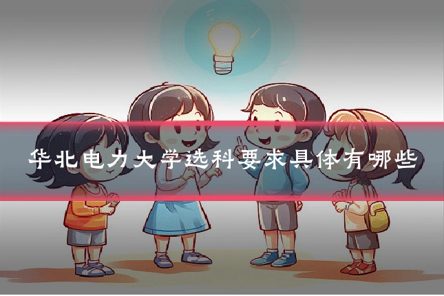 华北电力大学选科要求具体有哪些