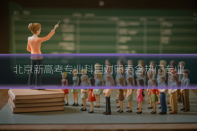 北京新高考专业科目对照表含热门专业