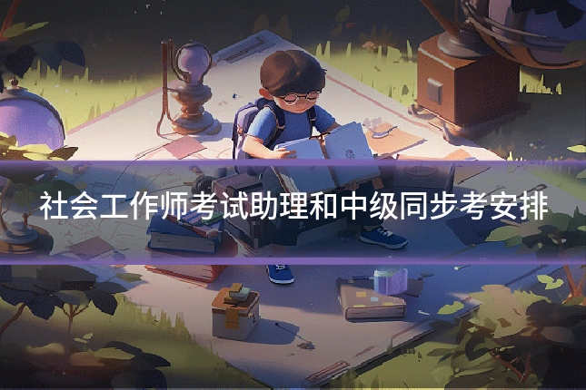 社会工作师考试助理和中级同步考安排
