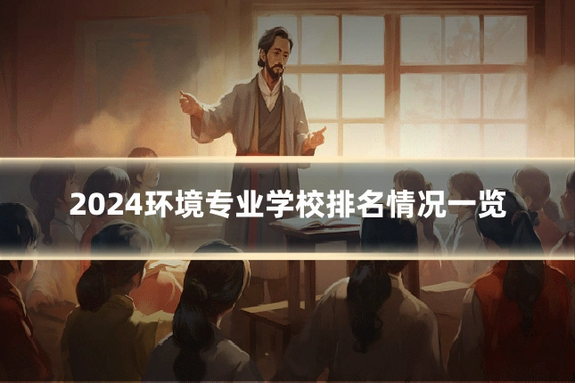 2024环境专业学校排名情况一览