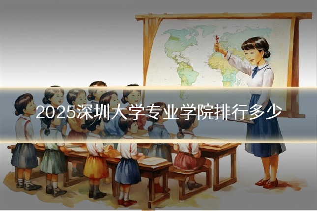 2025深圳大学专业学院排行多少