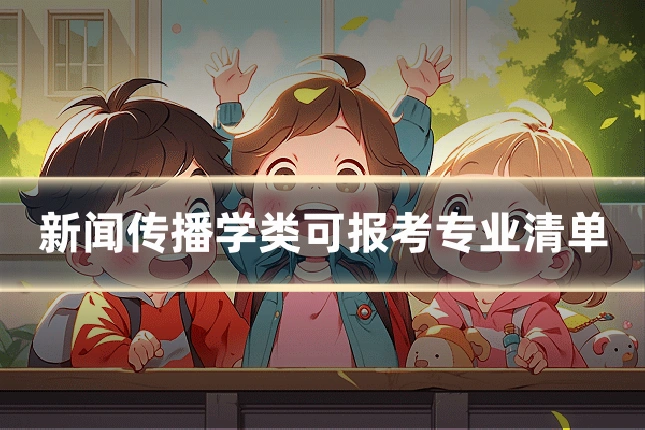 新闻传播学类可报考专业清单