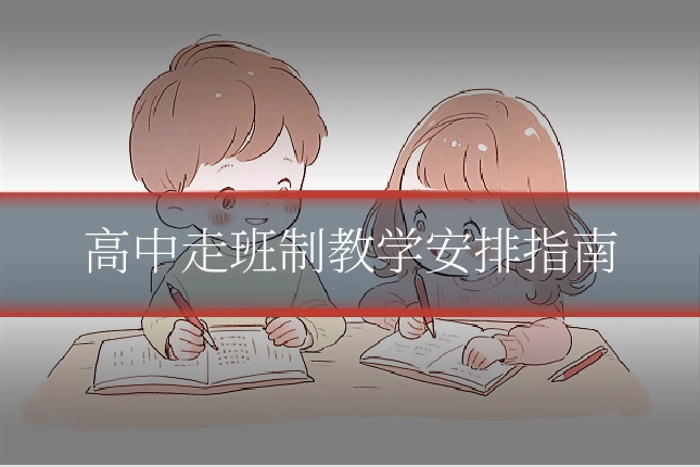 高中走班制教学安排指南