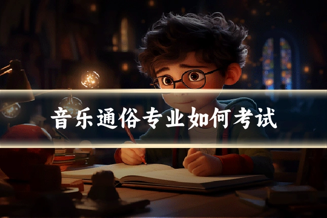 音乐通俗专业如何考试