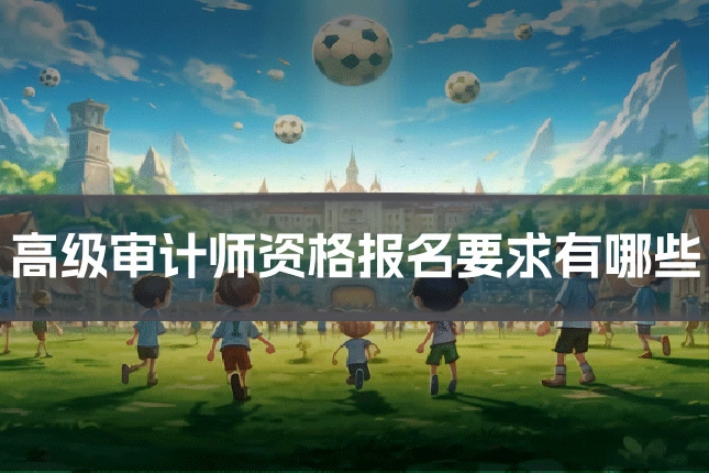高级审计师资格报名要求有哪些