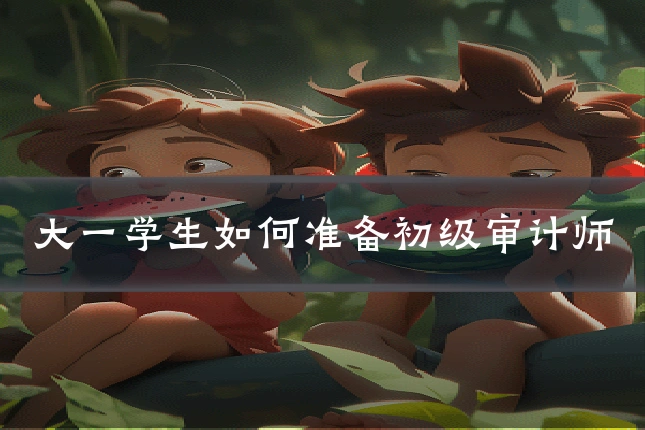 大一学生如何准备初级审计师