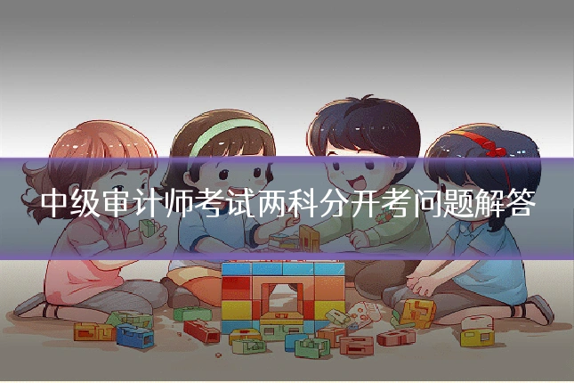 中级审计师考试两科分开考问题解答