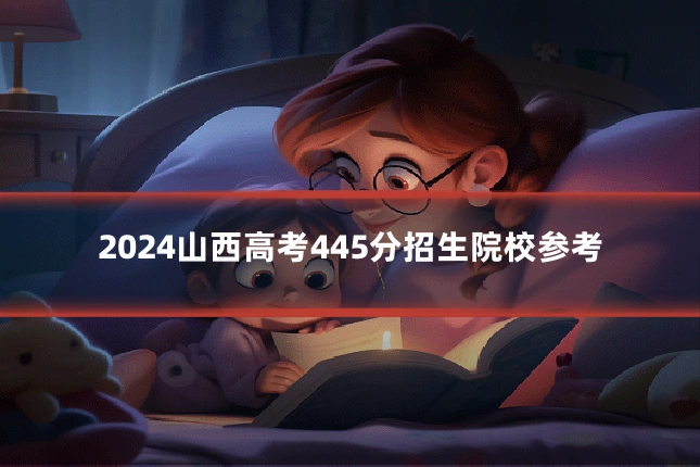 2024山西高考445分招生院校参考