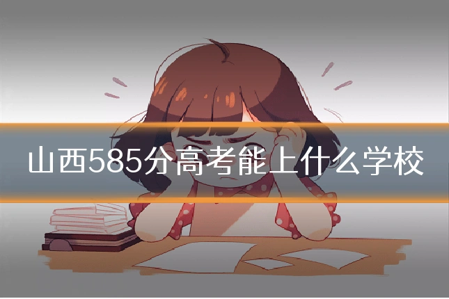 山西585分高考能上什么学校