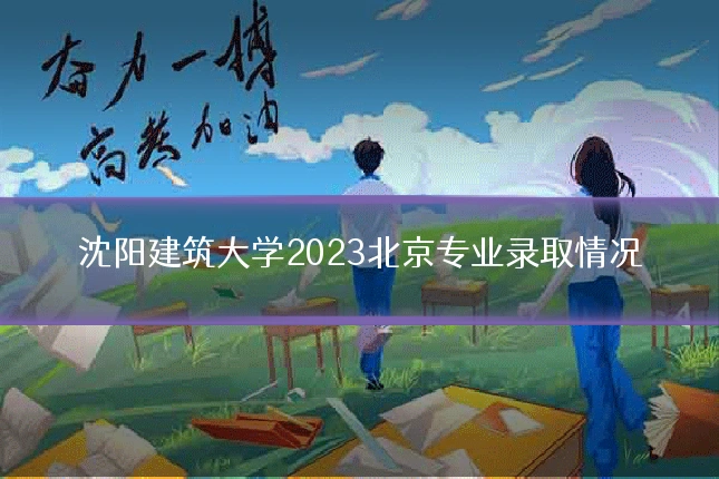 沈阳建筑大学2023北京专业录取情况