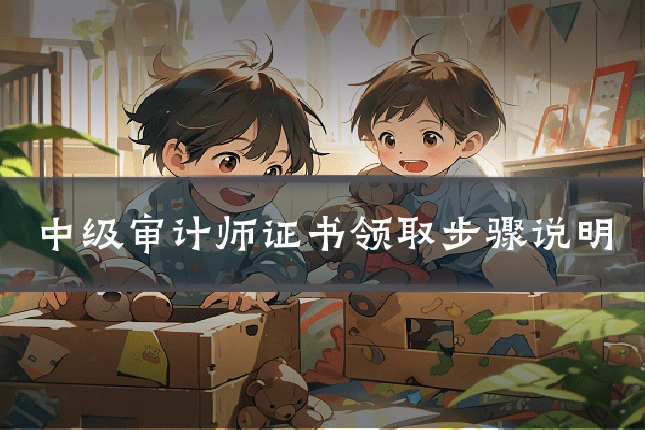 中级审计师证书领取步骤说明