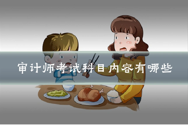 审计师考试科目内容有哪些