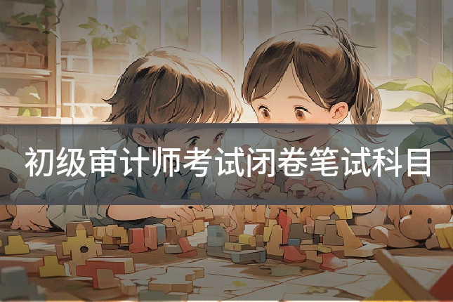 初级审计师考试闭卷笔试科目