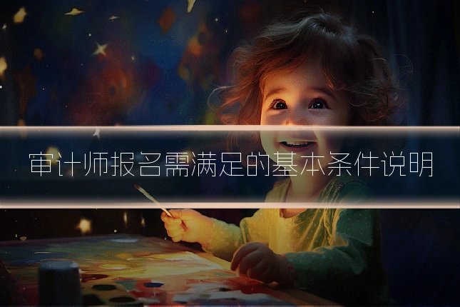 审计师报名需满足的基本条件说明