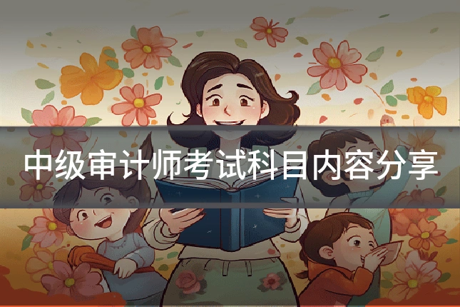 中级审计师考试科目内容分享