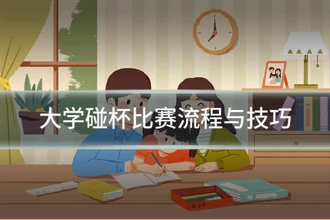 大学碰杯比赛流程与技巧